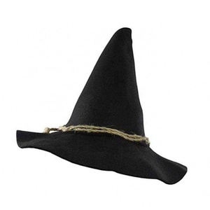 Sombreros de fieltro con cuerda de poliéster negra, diseño de espantapájaros, con logotipo personalizado para Halloween - Product Image 3