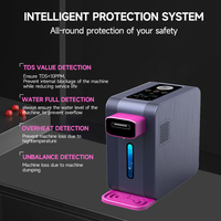 Distributeur d'eau hydrogénée électrique intelligent de bureau 4000PB, générateur d'eau atmosphérique 99,99%, inhalateur d'hydrogène chaud/froid pour