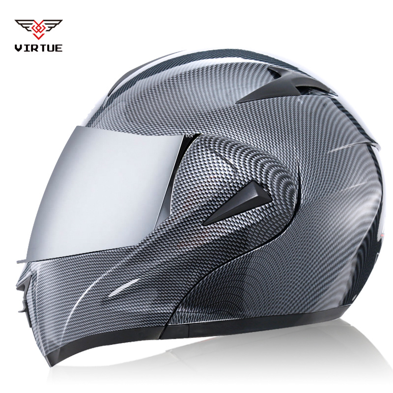 Imitation carbon fiber silver-plated mirror