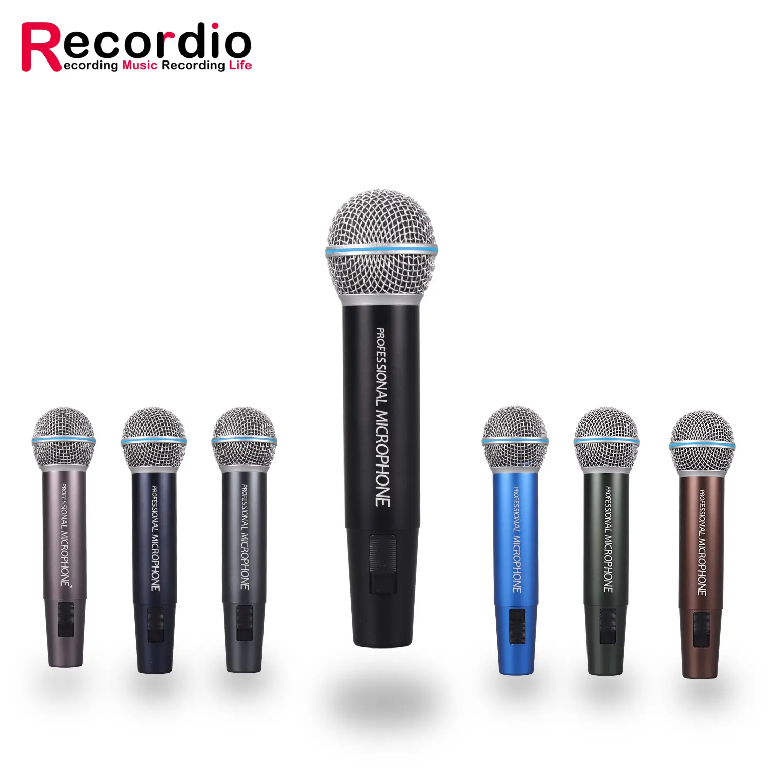 Micrófono Vocal Dinámico Retro Clásico, Micrófono Cardioide Unidireccional con Cable XLR, 2 Uds.