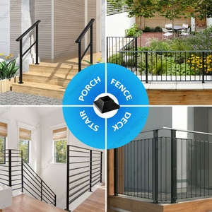 Cubierta de Base para Poste de Valla Exterior de Plástico Dividido BH-Railing 2''x2'' Ecológica, Opciones de Color Negro/Blanco, Fácil de Montar, Valla 3D - Product Image 6