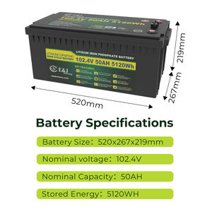 EJ EJ9650FE 96V 50Ah LiFePO4 Batteriegruppe 8D Hochspannungs-Energiespeicher CANBUS Deye für Wechselrichter Aktiver Ausgleich Bluetooth - Product Image 3