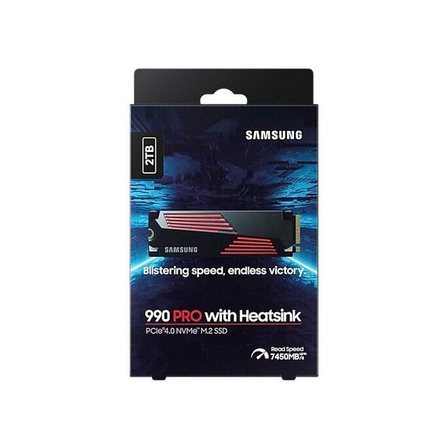 MZ-V9P2T0CW 2TB Solid Sate Drive 990 PRO with Heatsink PCIe 4.0 NVMe SSD MZ-V9P2T0CW