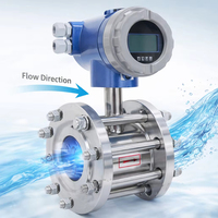 Débitmètre magnétique à fixation par bride avec RS485 Modbus pour le traitement de l'eau / des eaux usées