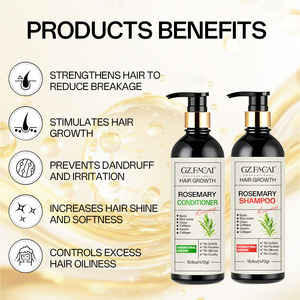 Set Personalizzato di <span class=keywords><strong>Shampoo</strong></span> e Balsamo con Estratti di Rosmarino, Idratante, Nutriente, Stimolante della Crescita dei Capelli - Product Image 3