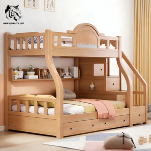 Lit superposé en bois pour enfants, nouveau design, fabrication chinoise, prix bas, OEM ODM, grand stock disponible, prêt à être expédié. - Product Image 1