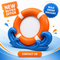 Cadre photo gonflable personnalisé à thème nautique, accessoire de photomaton creux pour la décoration d'événements estivaux à la piscine, à la plage ou au parc aquatique