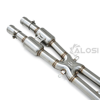 Untuk BMW M3 E90 E92 E93 S65 4.0L 2007-2013 X-Pipe Midpipe Dengan Sport Cats T304 Stainless Steel Pipa Knalpot Performa Tinggi