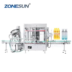 ZONESUN ZS-XG440Q Full Automatic Monoblock Rotary 8 Heads High Speed Bottles Capping Machine With Vibrator