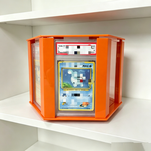 Wholesale Premium Custom <b>Rotating</b> Acrylic <b>Stand</b> Easy Assemble Trading Card Grading Slab <b>Display</b> For Game Card Collection - Product Image 6