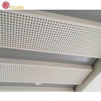 Placa de hebilla de aluminio decorativa para interiores de diseño moderno 600*600 azulejos de techo falso ignífugo cuadrado techo de Panel de aluminio y Metal