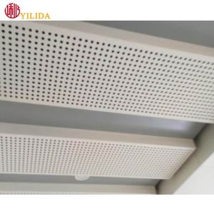 Placa de hebilla de aluminio decorativa <span class=keywords><strong>para</strong></span> interiores de diseño moderno 600*600 azulejos de <span class=keywords><strong>techo</strong></span> falso ignífugo cuadrado <span class=keywords><strong>techo</strong></span> de Panel de aluminio y Metal - Product Image 2