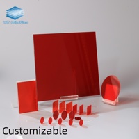 OEM ODM Custom Product Specifications Parameters Coating Process Optical Red Glass for Professional Optical Detection