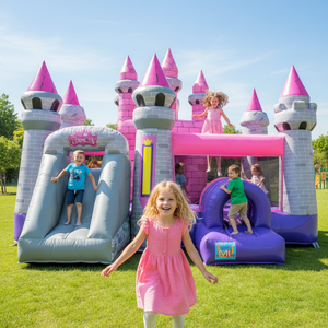 Надувной батут-замок «Принцесса» для тематического парка - Product Image 2