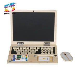 2025儿童木制拼图笔记本电脑玩具互动假装玩电脑画板 & 教育游戏W12B303 - Product Image 3