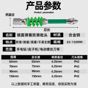 ดอกไขควงแบบมืออาชีพ ผิวเงา ป้องกันการลื่น ขนาด 1/4 นิ้ว หัวหกเหลี่ยม สำหรับงานซ่อมบำรุงทั่วไป - Product Image 4