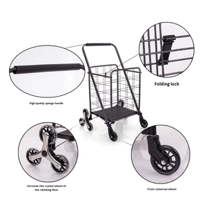 Carrito de Compras Plegable Portátil, Carrito de Mano, Carrito para Pesca, Camping, Herramientas de Tienda, OEM Personalizable, Marco de Hierro - Product Image 4