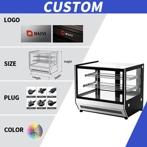 Vitrina Refrigerada Comercial <span class=keywords><strong>de</strong></span> Sobremesa para Pasteles, Mini Refrigerador <span class=keywords><strong>de</strong></span> Mostrador para Panadería y Pastelería - Product Image 3