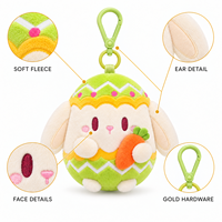Promotion Festive : Porte-clés Peluche Personnalisé Lapin Kawaii Dessin Animé 10cm 15cm 20cm, Breloque de Sac, Porte-clés Lapin