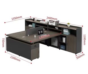 Mobilya iş istasyonu kombinasyonu masaüstü çağrı merkezi kabinleri personel masası bölme panosu ofis bölümleri yüksek kalite - Product Image 5