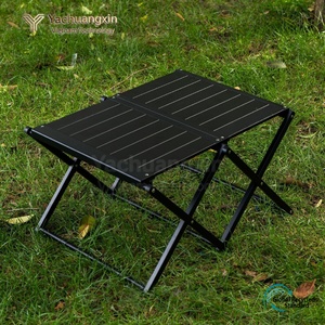 <b>Outdoor</b> campsite Rubik's Cube <b>table</b> storage rack, two-layer <b>folding</b> storage rack, portable multifunctional <b>table</b> - Product Image 4