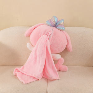 Kuro mi Mer criada juguete de peluche de dibujos animados manta de almohada 2 en <span class=keywords><strong>1</strong></span> cojín de aire acondicionado para coche manta de siesta para niños de doble propósito - Product Image 3