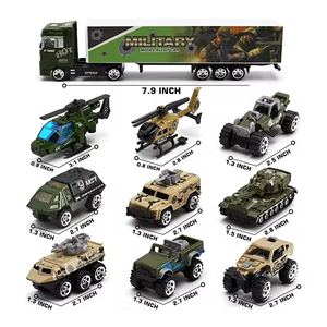 Enfants Simulation Jeux Militaires Camion Conteneurs Transport Militaire <span class=keywords><strong>Mini</strong></span> Bataille Moulé Sous Pression Jouets Voiture Transporteur Camion Jouet - Product Image 5