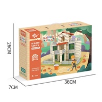 Kit de Mini briques de Construction, ensemble d'ingénierie de ciment, jouets pour enfants, bricolage de maison réelle, 352 pièces