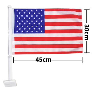 <span class=keywords><strong>Bandera</strong></span> para Ventana <span class=keywords><strong>de</strong></span> Auto <span class=keywords><strong>de</strong></span> EE. UU., Canadá y México 2026, 30x45cm, <span class=keywords><strong>de</strong></span> Poliéster <span class=keywords><strong>de</strong></span> una Sola Cara, con Diseño Deportivo, Personalizable con Cualquier <span class=keywords><strong>Bandera</strong></span> - Product Image 2