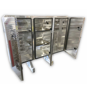 Protection de cabine robuste en aluminium pour <span class=keywords><strong>camion</strong></span> avec support de chaîne et <span class=keywords><strong>plateau</strong></span> pour <span class=keywords><strong>semi</strong></span>-<span class=keywords><strong>remorque</strong></span> <span class=keywords><strong>plateau</strong></span> 68" x 80" - Product Image 3