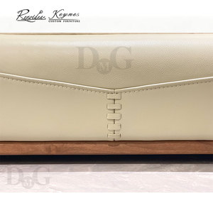 Upholstered <b>Bed</b> Luxury Leather Platform <b>Bed</b> <b>Queen</b> <b>Size</b> with Tufted Headboard for Master Bedroom - Product Image 6