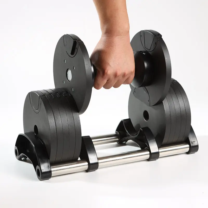 Vrije Gewichten Fitnessapparatuur Groothandel Gym Roze Gewichten 20Kg 32Kg 40Kg Verstelbare Dumbbell Systeem Dumbbell Set