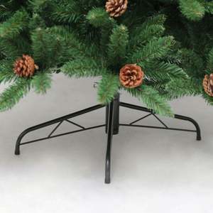 Árbol de Navidad Artificial Pre-Decorado de 210 cm, Verde Buckingham Firme con Hojas de Roble, Gran Venta en Europa - Product Image 6