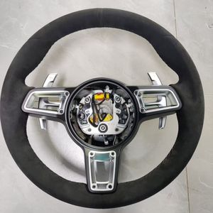 Volante Deportivo de Cuero Negro de 3 Radios Estándar para Modelos Porsche Panamera Cayenne <span class=keywords><strong>Macan</strong></span> 718 911 918 997 991 970 971 Boxster - Product Image 4