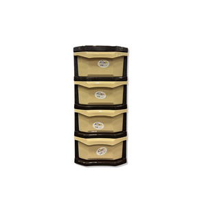 Nuevo Gabinete de Almacenamiento Portátil y Duradero de Plástico Moderno con 4 Cajones y Organizador de Archivos para el Hogar, Dormitorio u Oficina - Product Image 1
