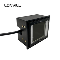 LONVILL Escáner de código de barras fijo a prueba de agua para recibo Caja registradora Inventario Cheque bancario