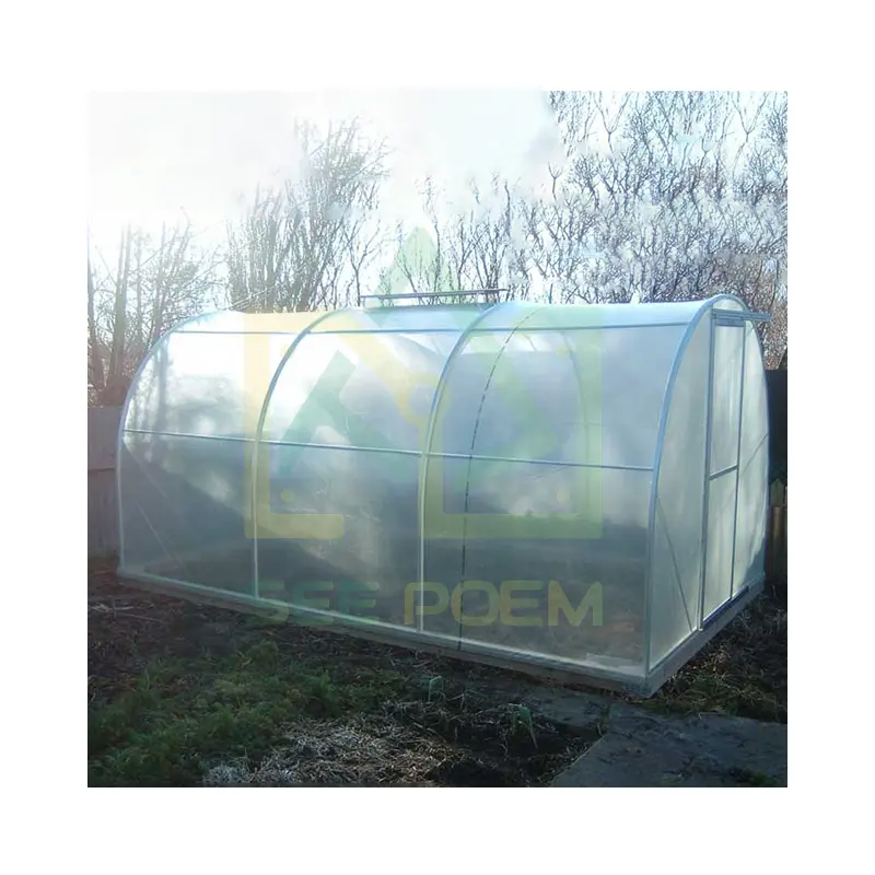 Commercial 3x2 mini garden green house UV plastic film polytunnel greenhouse