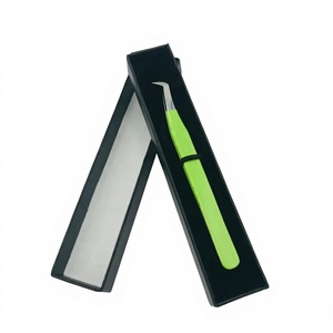 Pinzas Profesionales para Pestañas de Acero Inoxidable KANEKA ENTERPRISES, Punta Suave, Precisión, Antimagnéticas, Antiestáticas, para Extensión de Pestañas - Product Image 1