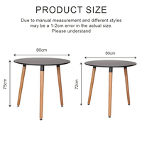 Table basse en bois de gros de haute qualité Table basse blanche moderne Table basse MDF élégante pour salon léger