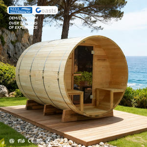 Saunas de Exterior en Oferta con Asientos en el Porche Delantero y Visibilidad Panorámica para una Experiencia de Baño de Vapor Escénica - Product Image 1