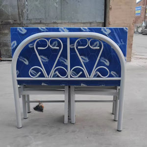 Недорогая складная кровать белого цвета, железная кровать, стальная складная кровать, 4-секционная складная кровать - Product Image 1