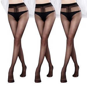 Collants noirs opaques pour femmes, effet gainant, antibactériens, respirants, en Spandex/Nylon, fins - Product Image 6