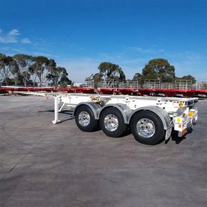 CIMC 40ft 20ft Tri-Axle Container Skeleton Semi <b>Trailer</b> - Product Image 4