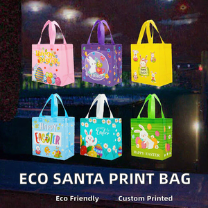 Custom Printed Non Woven <b>Easter</b> Shopping <b>Bag</b> Reusable Grocery Tote Cartoon <b>Gift</b> Packaging <b>Bag</b> - Product Image 2