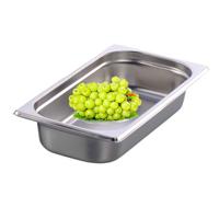 Plateau de buffet empilable SUNMAX 2/1 en acier inoxydable 201/304, couleur argent, pour hôtel, avec couvercle Gastronorm GN