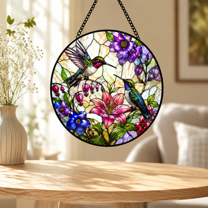 Attrape-soleil personnalisé en verre cristal Art Déco, tortue marine, cadre métallique 25 cm, scène nautique océanique, décoration suspendue pour mariage, Noël, fenêtre - Product Image 3