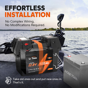 LiTime Batería de Litio 12V 100Ah Grupo 24, Stock en EE. UU. y Alemania, Sin Aranceles, Garantía de 5 Años, Ciclo Profundo para Embarcaciones Marinas - Product Image 3