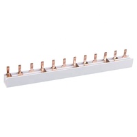 Barre omnibus en cuivre pur de type fourche, 1P, 2P, 3P, 4P, OEM/ODM pour usine