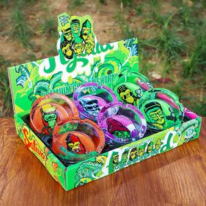 Cenicero de cristal redondo de 85mm con logotipo personalizado de lujo de bolsillo sin humo, superventas al por mayor, 6 unids/caja, 2025 - Product Image 1