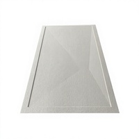Receveur de douche intégré pour salle de bain d'hôtel, base de douche rectangulaire universelle en pierre artificielle, confortable et durable